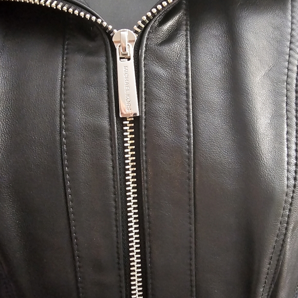 Michael Kors Genuine Leather Jacket - XS - Picture 9 of 9